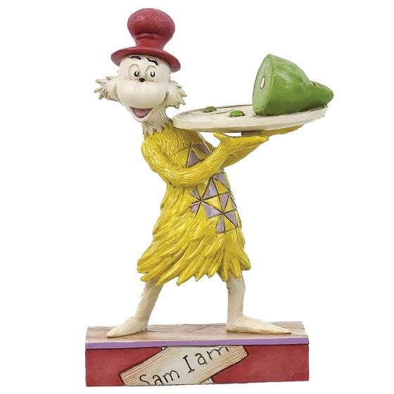 PRE-ORDER Sam Holding Plate of Green Eggs and Ham 6006240