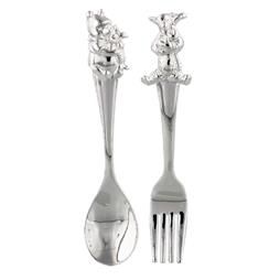 DISNEY WINNIE THE POOH SILVERPLATED FORK & SPOON SET PRODUCT CODE: DI123