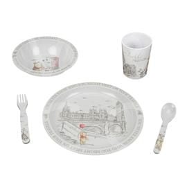 DISNEY CHRISTOPHER ROBIN 5PC MELAMINE CROCKERY SET - FRIENDS PRODUCT CODE: