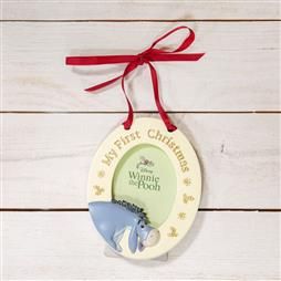 Pre-Order DISNEY BABY'S FIRST CHRISTMAS HANGING FRAME - EEYORE PRODUCT CODE: XM6105