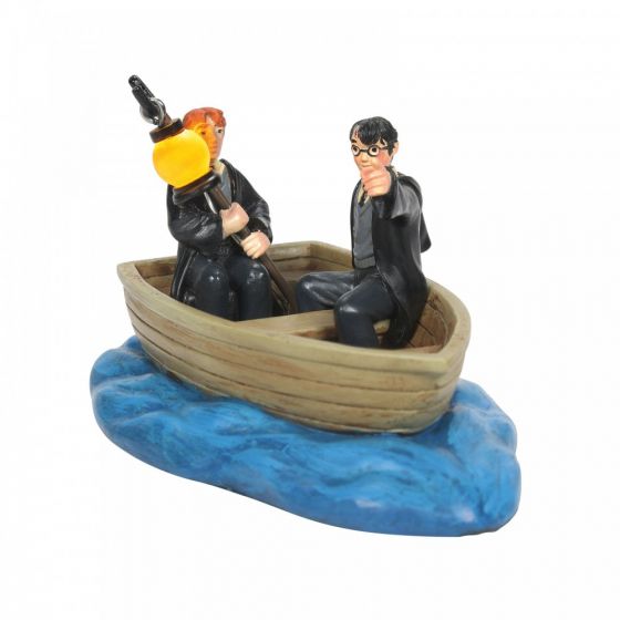 Harry and Ron in a Boat Figurine - Harry Potter Village by D 6007757