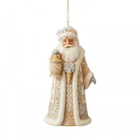 Holiday Lustre Santa Hanging Ornament 6009399
