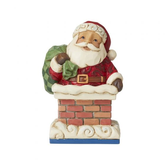 Mini Santa in Chimney Figurine 6009011