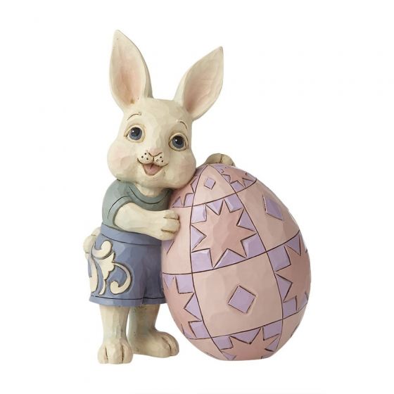 Pint Sized Boy Bunny Leaning on Egg 6008407
