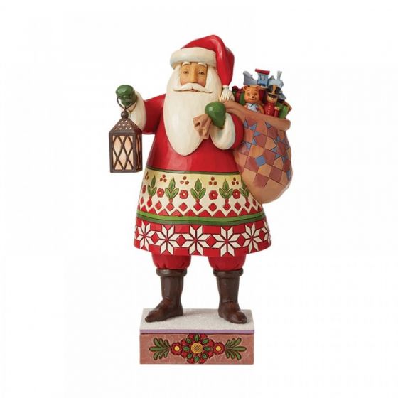 Santa with Lantern and Bag of Toys Figurine 6008940