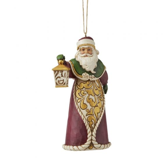 Santa with Lantern Hanging Ornament 6008128