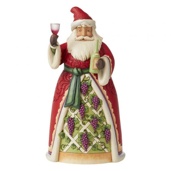 Wine Themed Santa Figurine 6008882