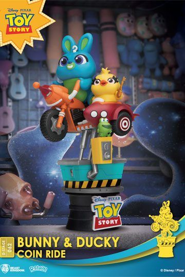 Disney Coin Ride Series D-Stage PVC Diorama Bunny & Ducky 16 cm BKDDS-062