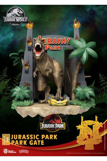Jurassic Park D-Stage PVC Diorama Park Gate 15 cm BKDDS-088