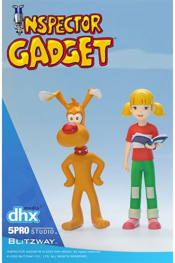 Inspector Gadget Mega Hero Action Figure 2-Pack 1/12 Brain & Penny 11 cm BW