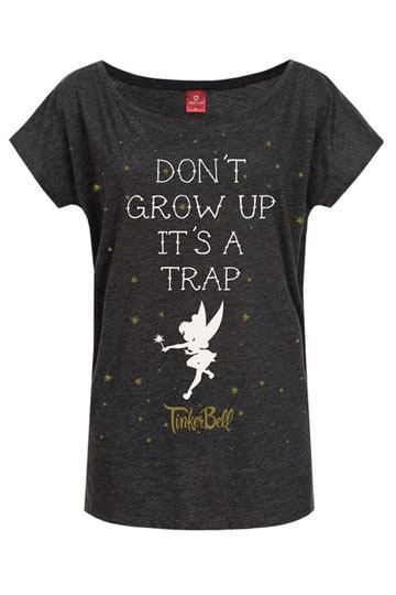 Disney Ladies T-Shirt Don't Grow Up NPO39502L