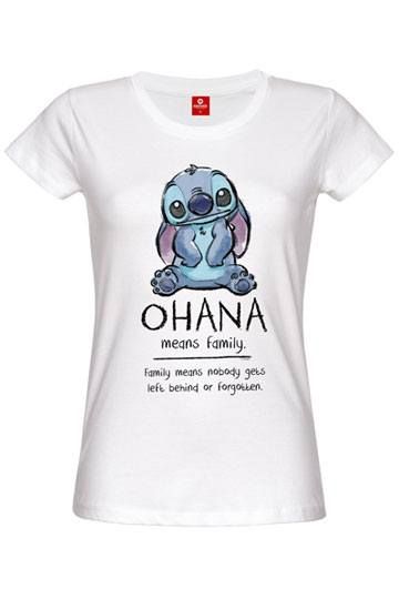 Lilo & Stitch Ladies T-Shirt Ohana Means Family NPO35133S