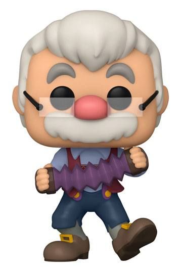 Pinocchio 80th Anniversary POP! Disney Vinyl Figure Geppetto W/Accrdion 9 c