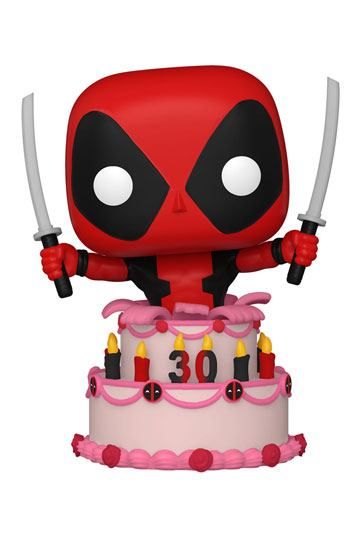 Marvel Deadpool 30th Anniversary POP! Vinyl Figure Deadpool in Cake 9 cm FK