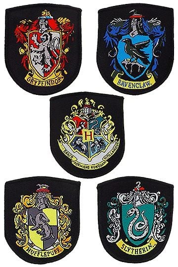Harry Potter Patches 5-Pack House Crests HPECREST-HP