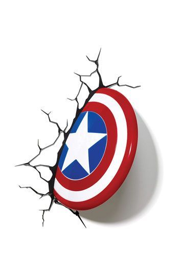 Marvel 3D LED Light Captain America Shield 3DL49463