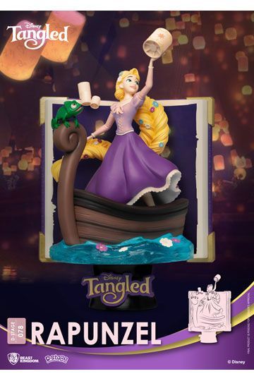 Disney Story Book Series D-Stage PVC Diorama Rapunzel New Version 15 cm BKD