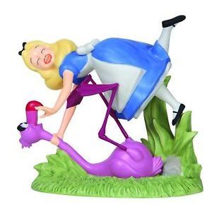 Disney Alice in Wonderland Tickled Pink, Bisque Porcelain Figurine 144709