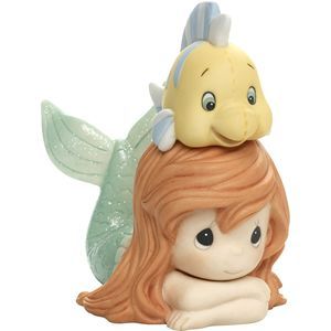 Disney The Little Mermaid Figurine Life Is Better With A Good Friend, Porce