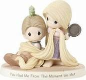 Disney Tangled Figurine, You Had Me From The Moment We Met, Porcelain 18109