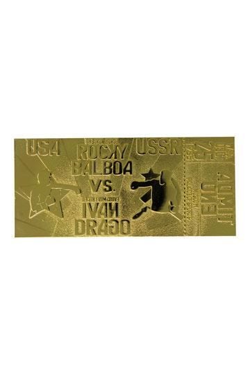 Rocky IV Replica East vs. West Fight Ticket (gold plated) FNTK-ROCKY-104G