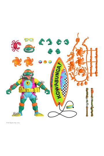 Teenage Mutant Ninja Turtles Ultimates Action Figure Sewer Surfer Mike 18 cm SUP7-UL-TMNTW06-SRS-01