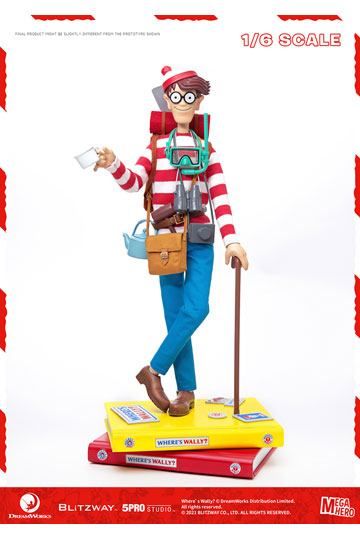 Where's Wally? Mega Hero Action Figure 1/6 Wally 34 cm BW47948