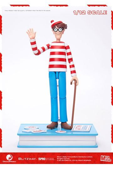 Where's Wally? Mega Hero Action Figure 1/12 Wally 17 cm BW47949