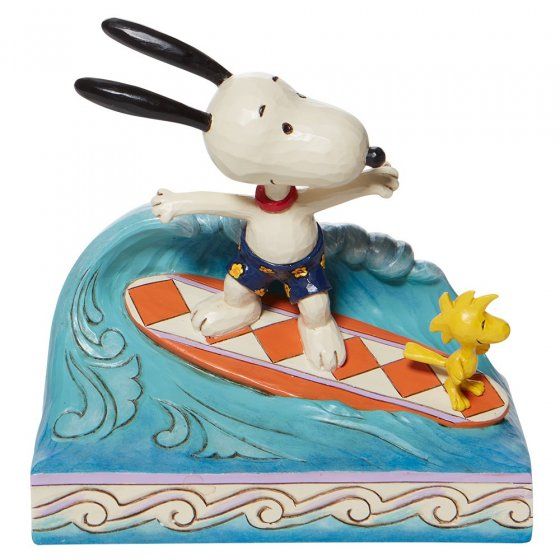 Snoopy and Woodstock Surfing Figurine 6010114