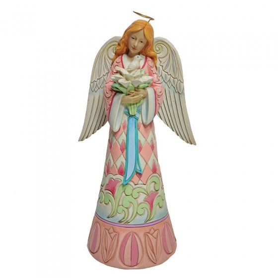 Angel with Easter Lilies and Doves Figurine 6010279