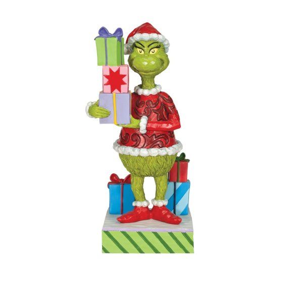 Grinch Holding Presents Figurine 6010778