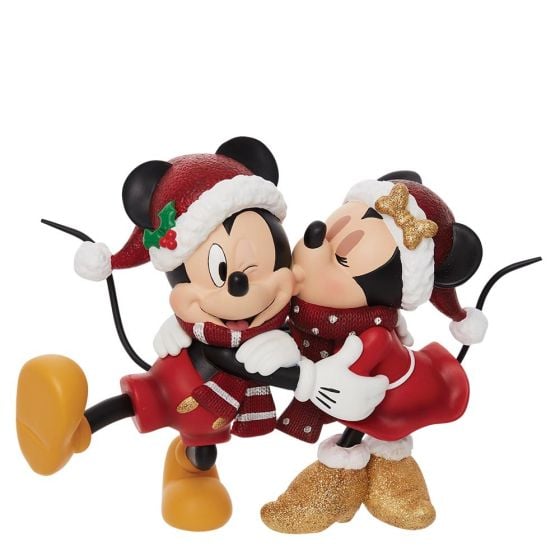 Christmas Mickey and Minnie Mouse Figrurine 6010733