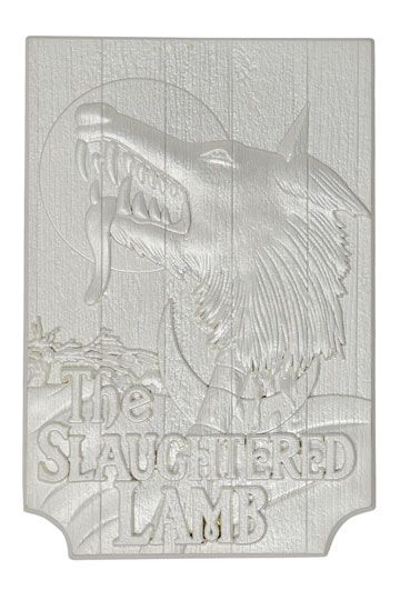 An American Werewolf in London Replica Slaughtered Lamb Pub Sign (silver plated) FNTK-UV-AWIL01