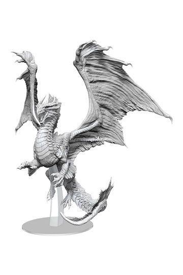 D&D Nolzur's Marvelous Miniatures Unpainted Miniature Adult Bronze Dragon WIZ90565