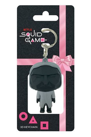 Squid Game 3D Rubber Keychain Mask Man 6 cm RKR39361C
