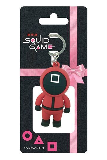 Squid Game 3D Rubber Keychain Square Guard 6 cm RKR39363C