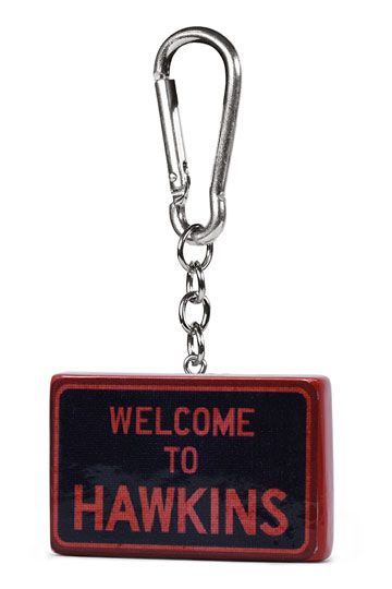 Stranger Things 3D Rubber Keychain Hawkins Sign 6 cm RKR39233