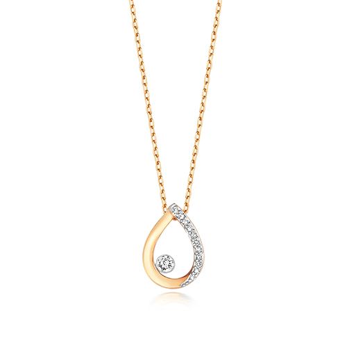 ND125 DIAMOND NECKLACE PEAR