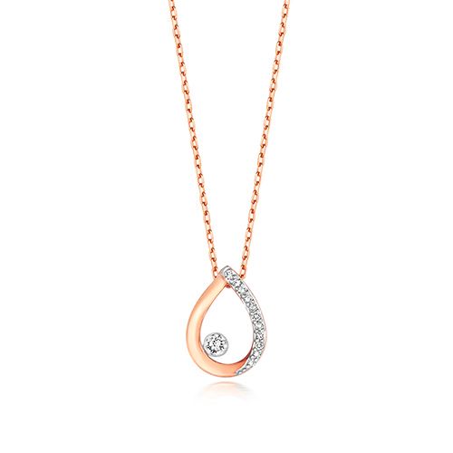 ND125R DIAMOND NECKLACE PEAR