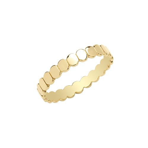 RN1664 9CT YEL GOLD FLAT OVAL DISC RING