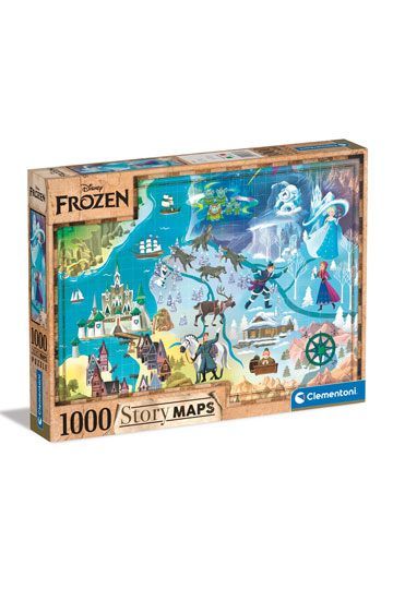 Disney Story Maps Jigsaw Puzzle Frozen (1000 pieces) CLMT39666
