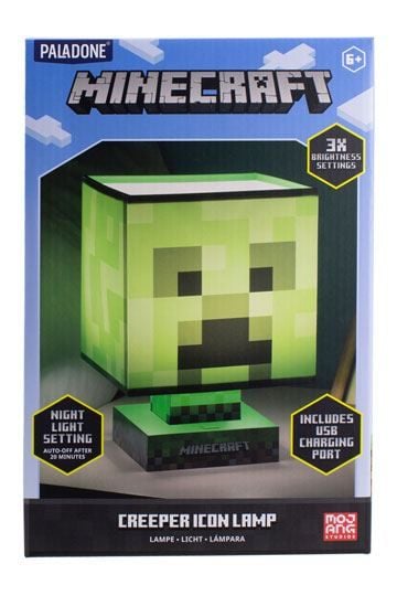 Minecraft Box Light And Usb Charger Creeper 26 Cm Pp9066mcf