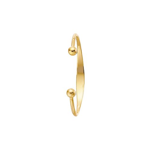 BN123 9CT YEL GOLD BABIES' SOLID TORC ID BANGLE