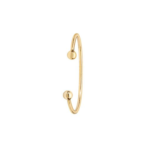 BN128 9CT YEL GOLD BABIES' SOLID TORC BANGLE