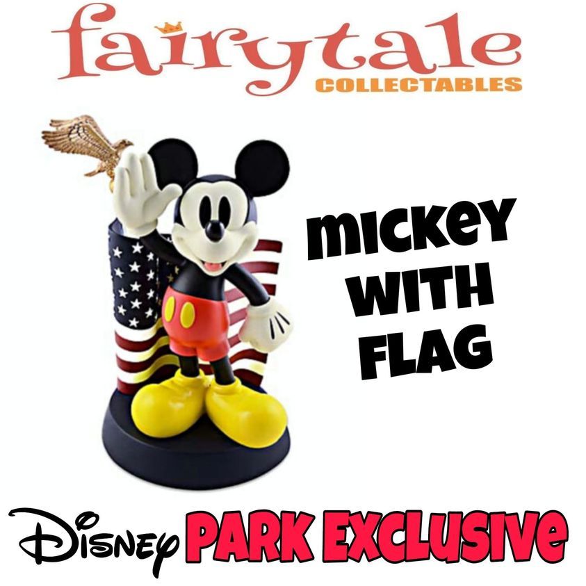 Mickey Mouse with Flag
