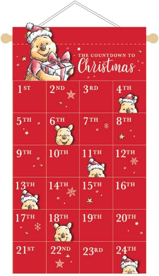 Disney Winnie the Pooh Fabric Advent Calendar The Countdown to