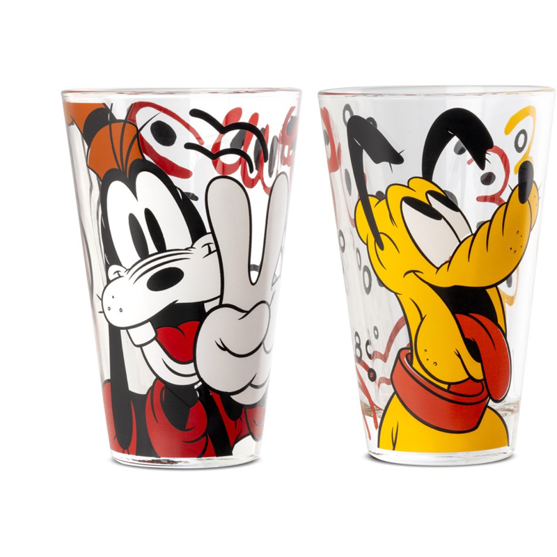 Goofy and Pluto Glasses