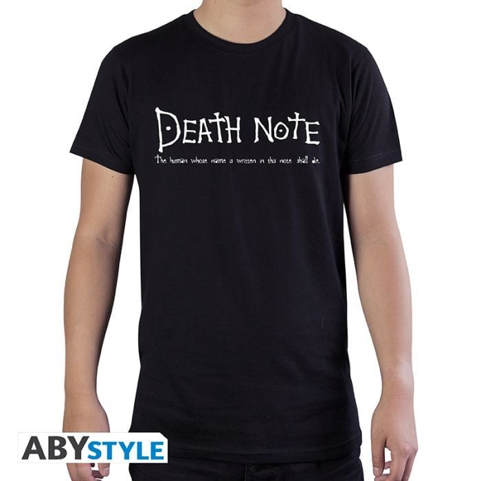 DEATH NOTE - Tshirt "Death Note" man SS Black - basic