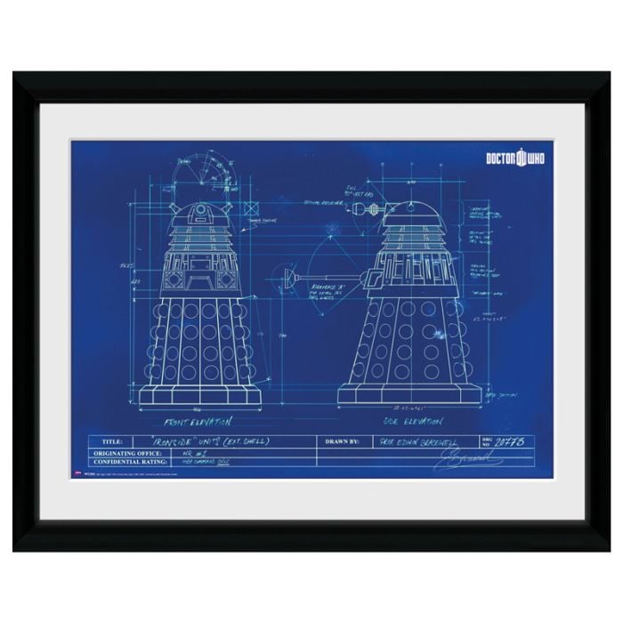 DOCTOR WHO - Framed Print "Dalek Blueprint" (30x40)