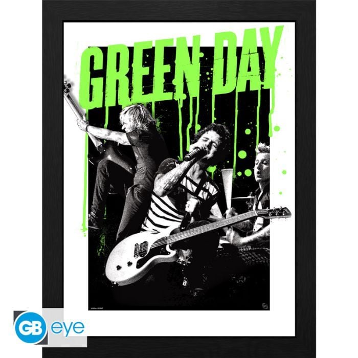 GREEN DAY - Framed print "Live" (30x40)